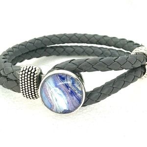 Bracelet Leather Noosa Handmade 20mm snap SB20